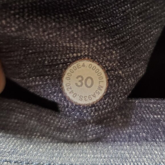 LULULEMON ABC Pants Skinny Leg *Tech Canvas Heathered Deep Navy Men's 30 x 31" - Picture 11 of 14